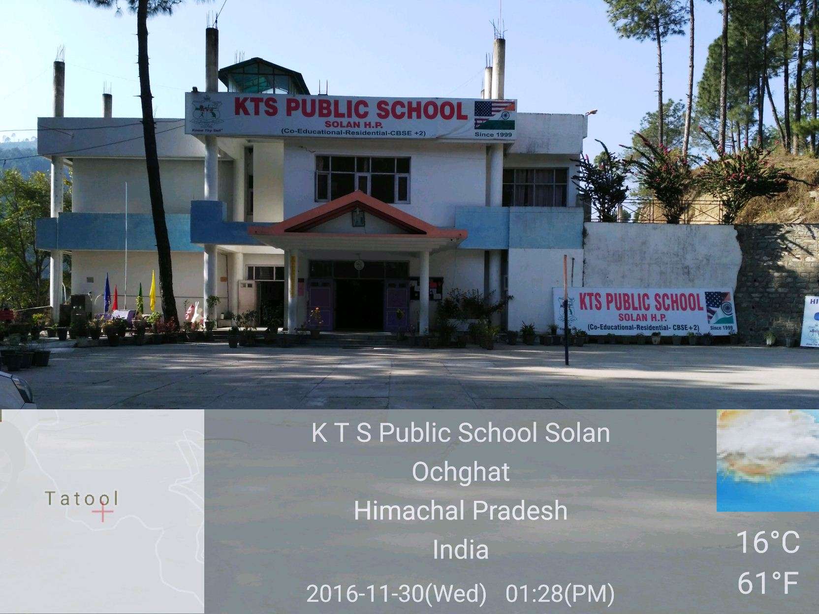THE K T S PUBLIC SCHOOL GIRI HILLS K T S P O BOX 25 SOLAN HIMACHAL PRADESH 630064