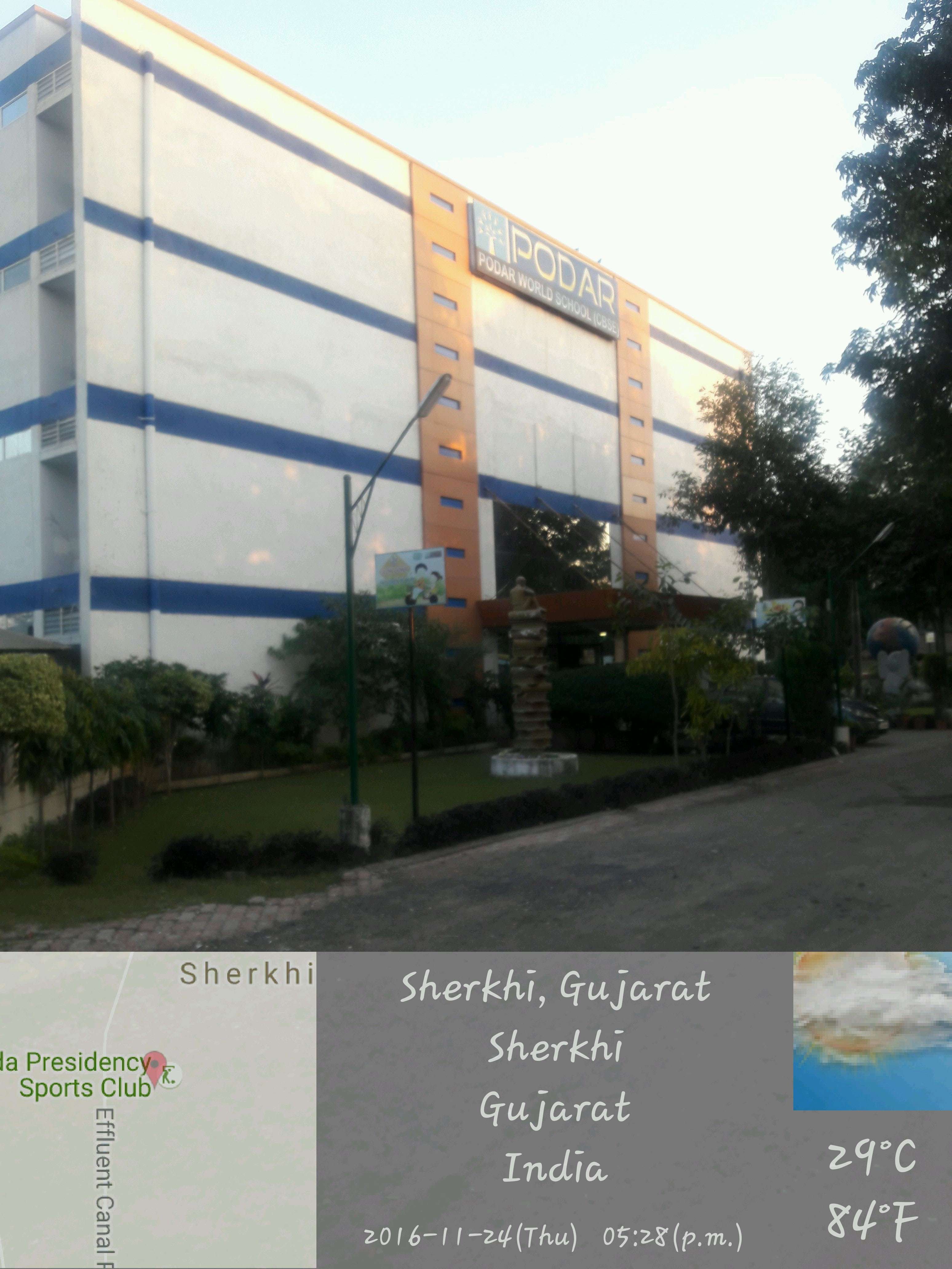 Podar World School Vadodara Bhimpura Koyali channel road Opp bapu nagar bus stand Near Chandan Multiplex Sherki 430182