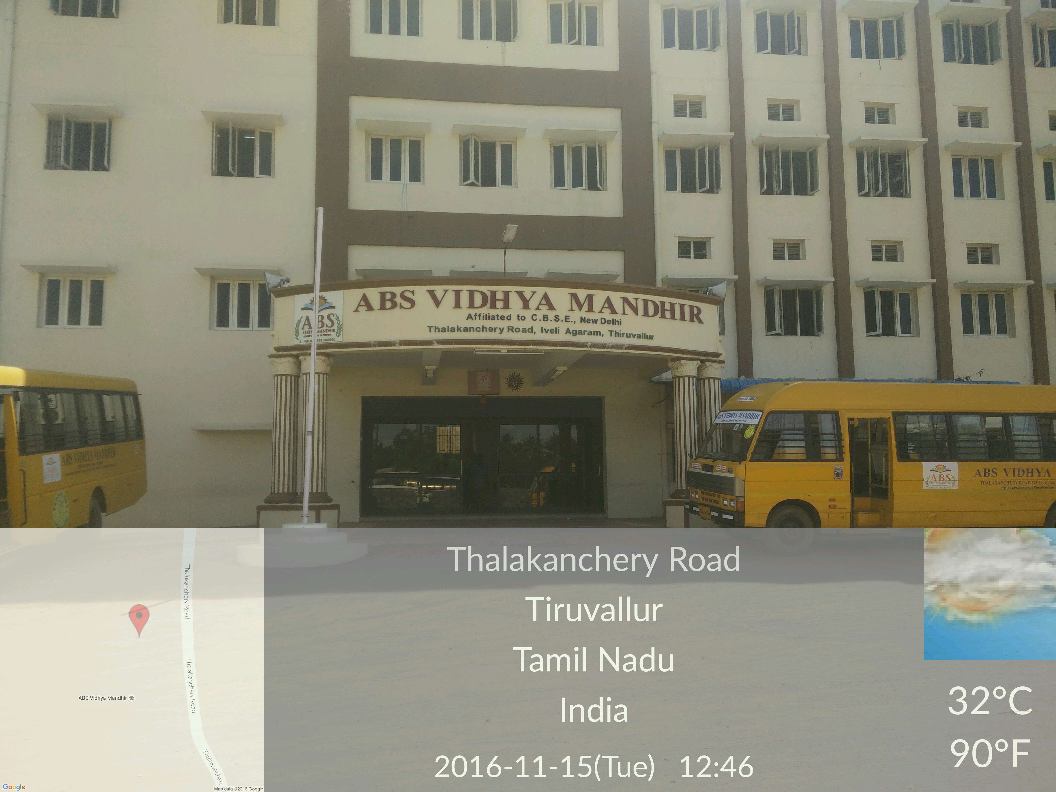 ABS VIDHYA MANDHIR Thalakancherry Road Iveli Agaram Thiruvallur 1930290