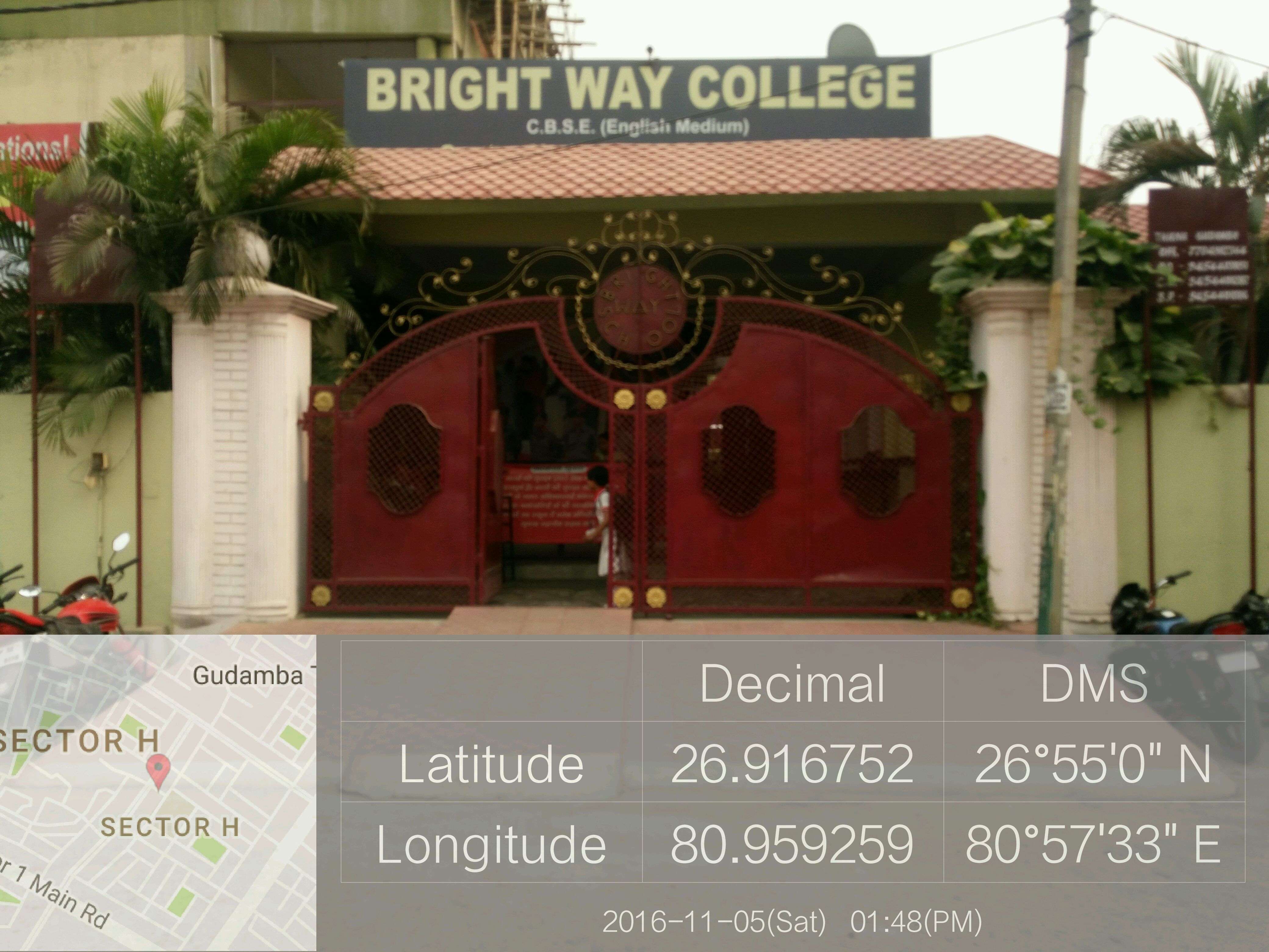 BRIGHT WAY COLLEGE SECTOR H JANKIPURAM LUCKNOW UTTAR PRADESH 2130598