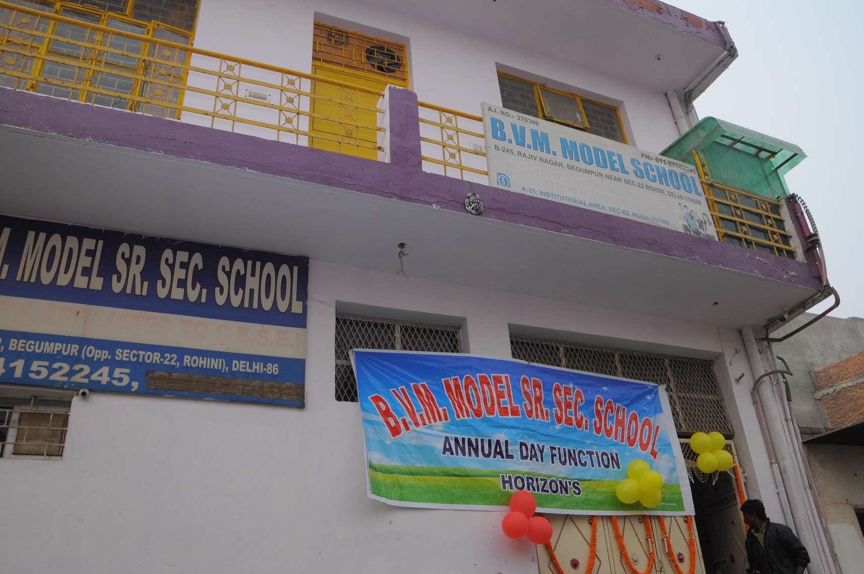 B V M MODEL SCHOOL B 245 RAJIV NAGAR BEGUMPUR DELHI 2730425